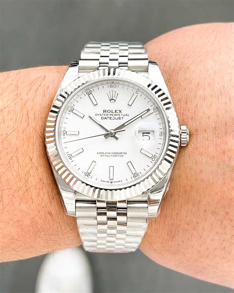 rolex lady datejust jubilee band|rolex datejust 41 white jubilee.